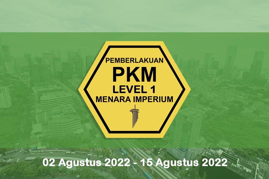 
																Pemberitahuan Kep. Gubernur DKI Jakarta No. 705 Tahun 2022 mengenai PPKM Level 1 | 15 Agustus 2022
								
